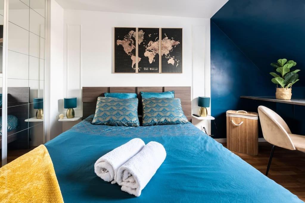 Appartement La Belle Echappee Parisienne - Gare - Hyper Centre à Les Mureaux Extérieur photo